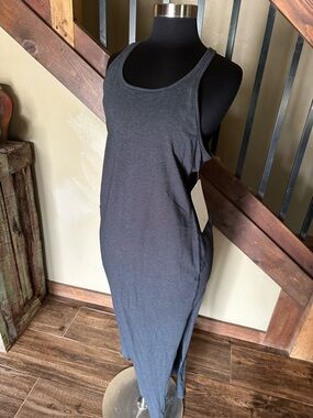 NWT Lululemon Sleeveless Charcoal Tank Maxi Dress sz 10